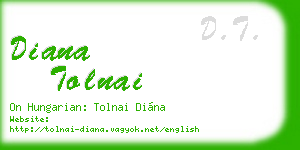 diana tolnai business card